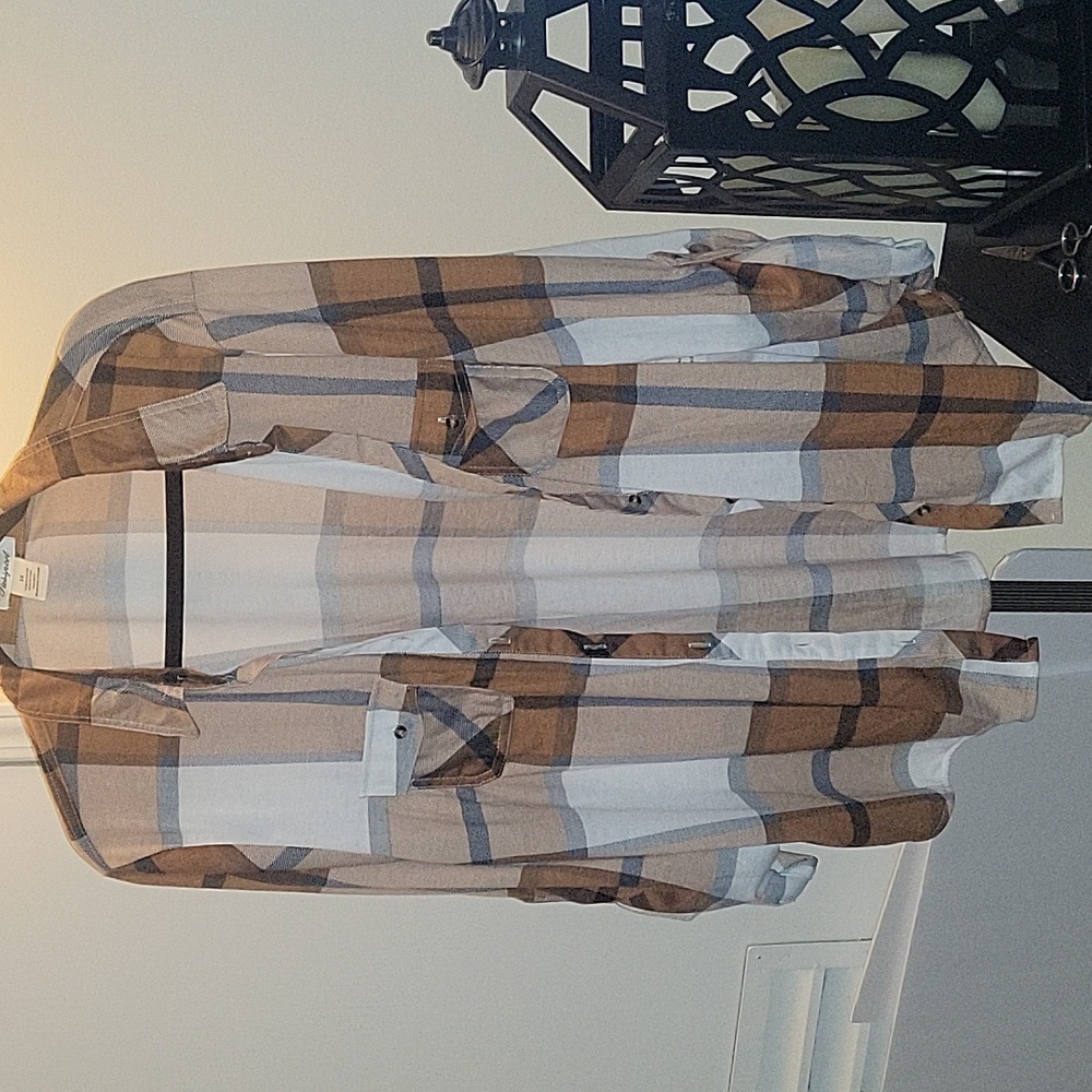 Passport Plaid Shirt in Brown and Gray